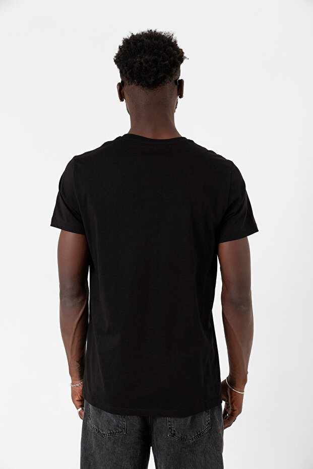 Blackpink Jump Basic Logo Siyah Erkek Tshirt - 6