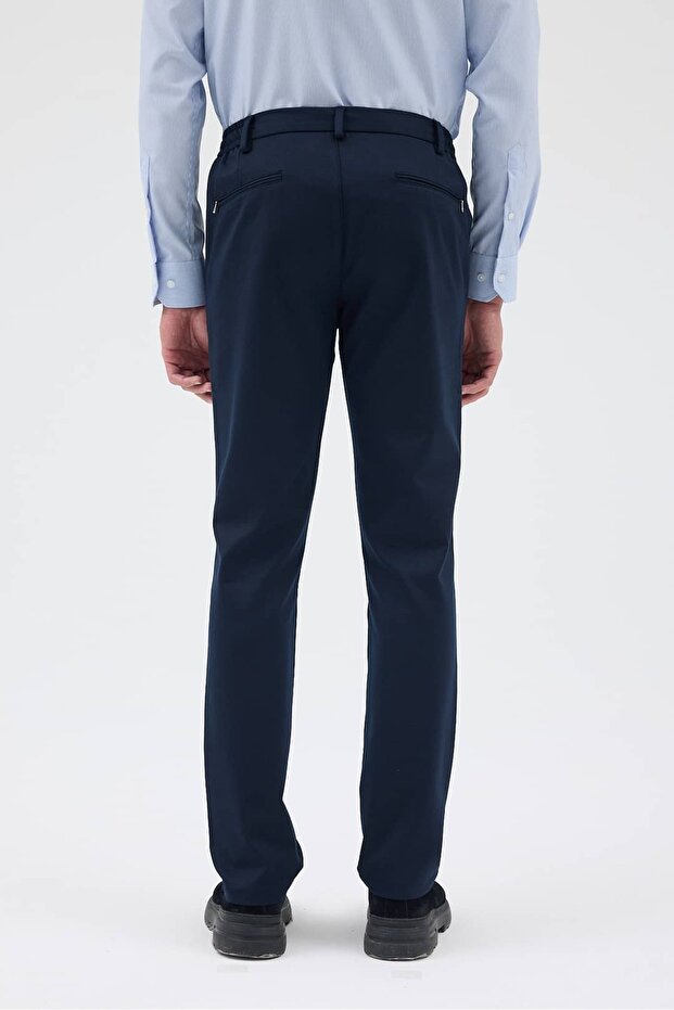 Erkek Örme Lacivert Pantolon - 7