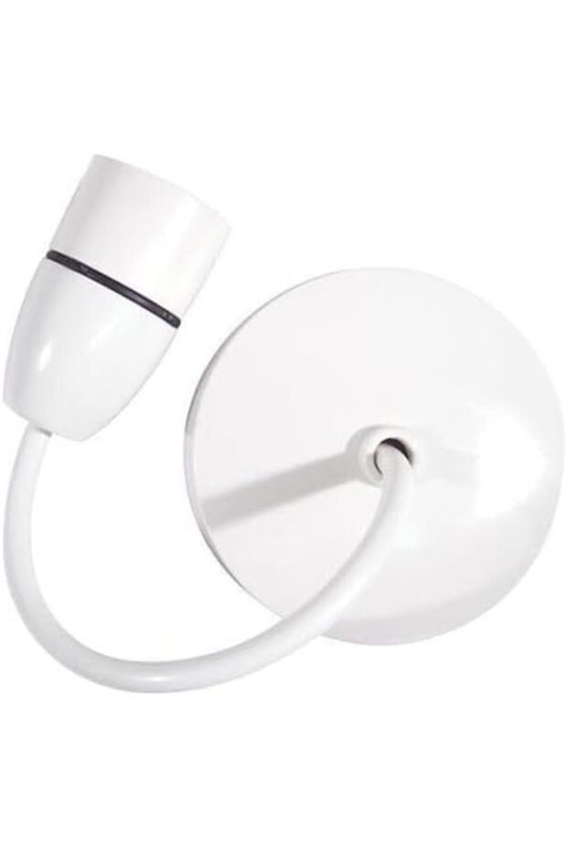 Ceiling Rose Modular Ceiling Light Electric Accessory for Domestic and Commercial Use - White (