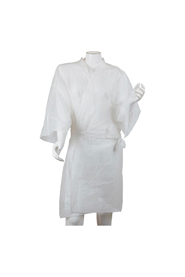 روب سيدات طويل يم لون ابيض استخدام مرة واحدة 10 حبات white