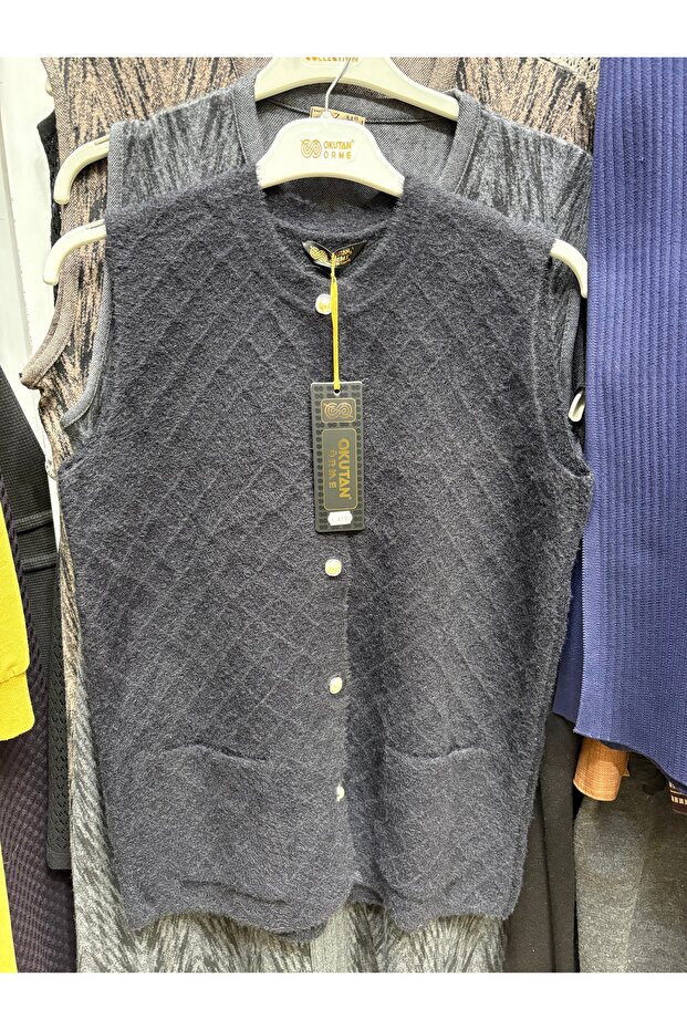 Angora örme yelek - 1