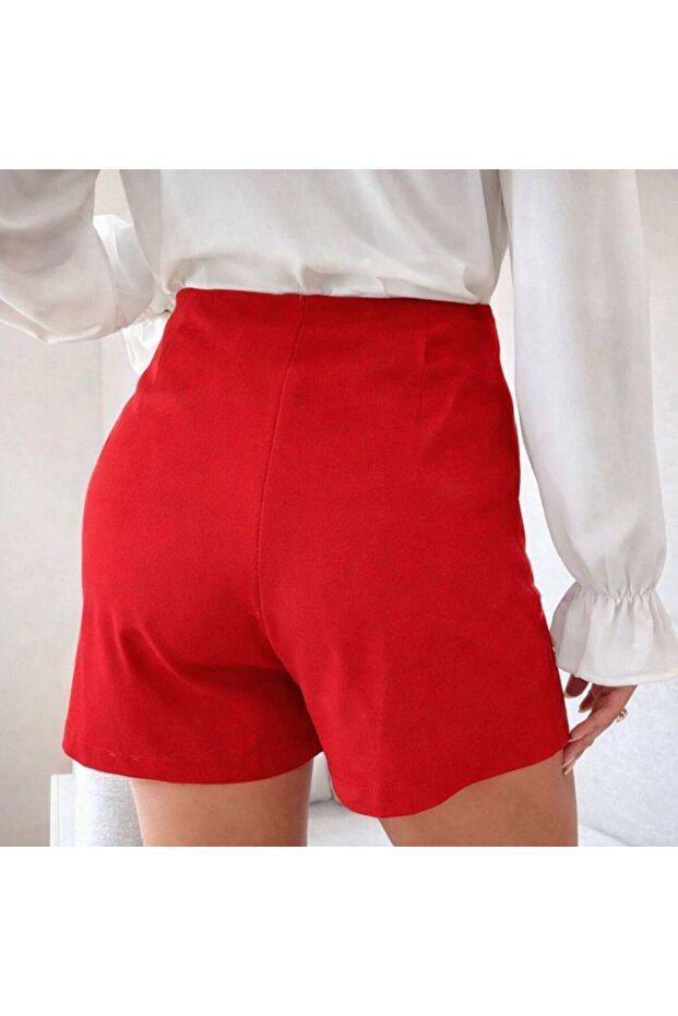 Düğmeli Short - 2