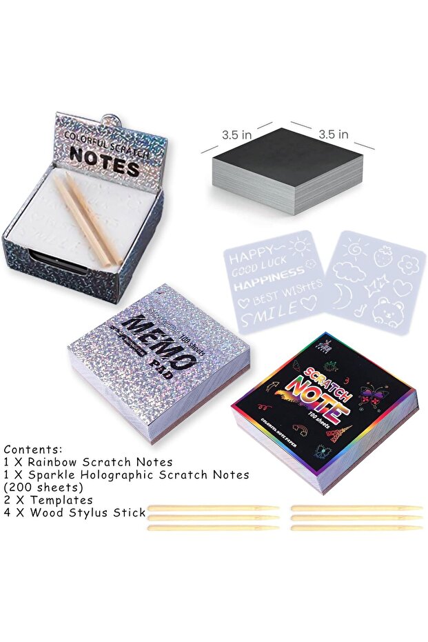 Kastweef Rainbow Scratch Paper - 5