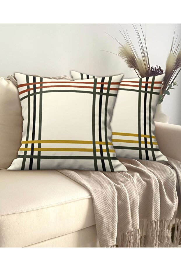 Florence - Velvet Fabric 2-Piece Throw Pillow Cover 43X43Cm - Double-Sided Printing