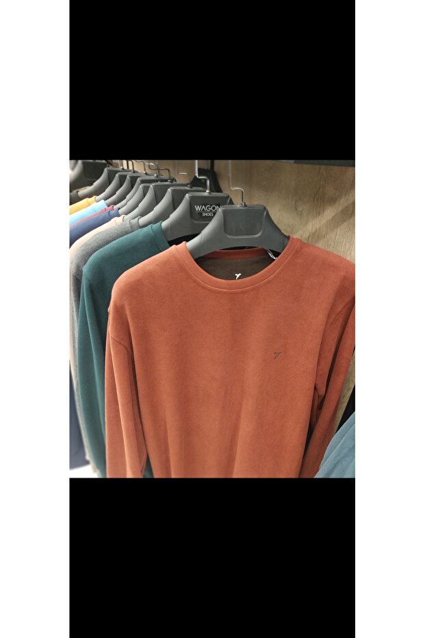Selanik Kumas Men's Sweater with a Crew Neck