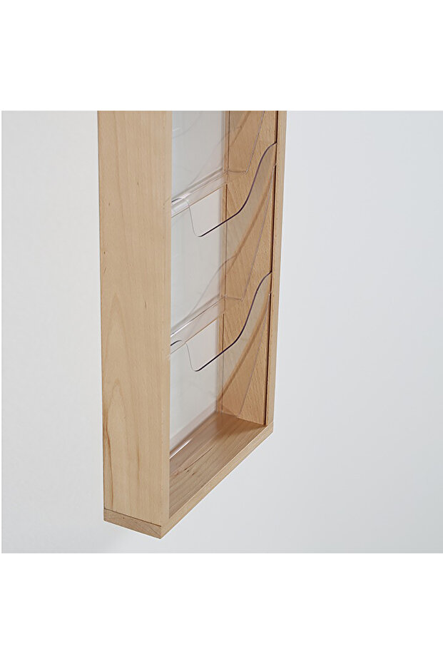 Duvar Tipi Ahşap Dergilik - Broşürlük - 5