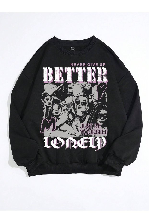 Women'S/Men's Unisex Stylish Comfortable Cotton Special Design Sweatshirt 6549