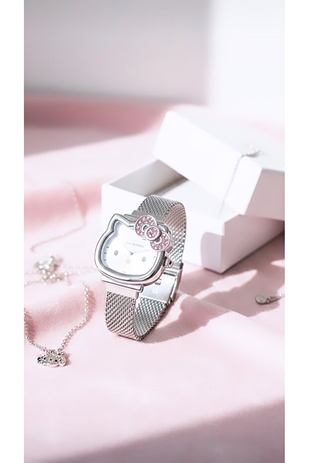 Hello Kity Çelik Kaplama Saat - 1