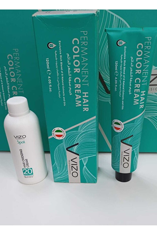 Permanent Hair Color Cream Blue Black 1.11 120ml + Oxidizing Cream 20vol. 100ml
