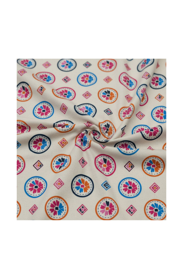 Colorful Flowery Digital Printed Upholstery Sofa Fabric High Quality Non-Extensible Fabric