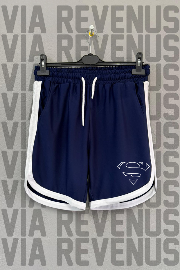 Printed Unisex Retro Varsity Sports Training Shorts