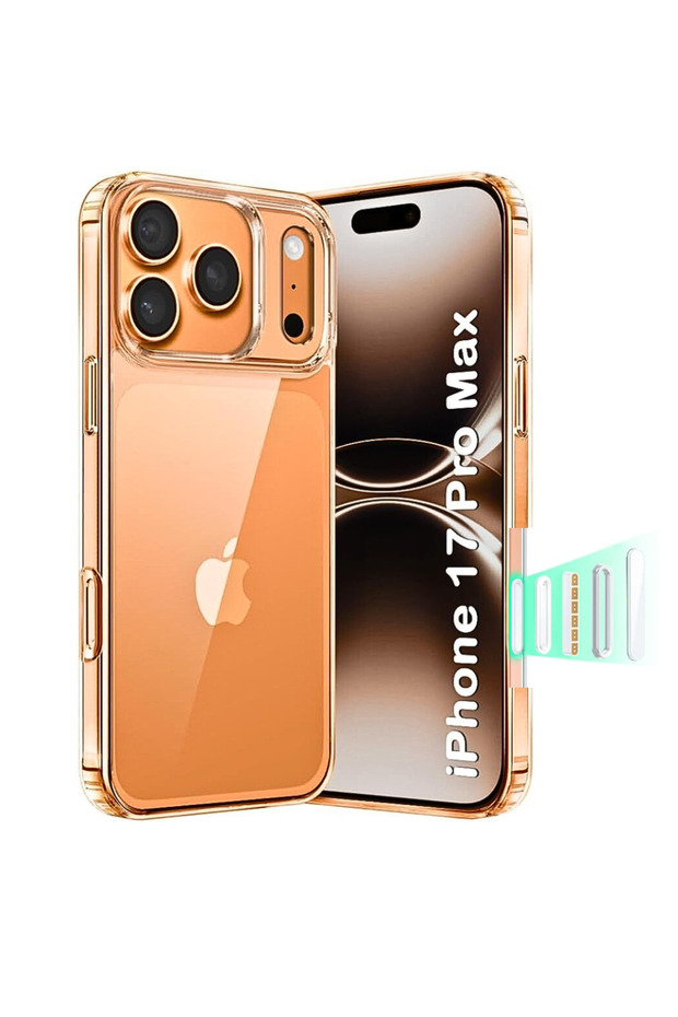 Clear Case for iPhone 17 Pro Max – Slim TPU Shockproof Protective Cover with Camera Guard – Anti