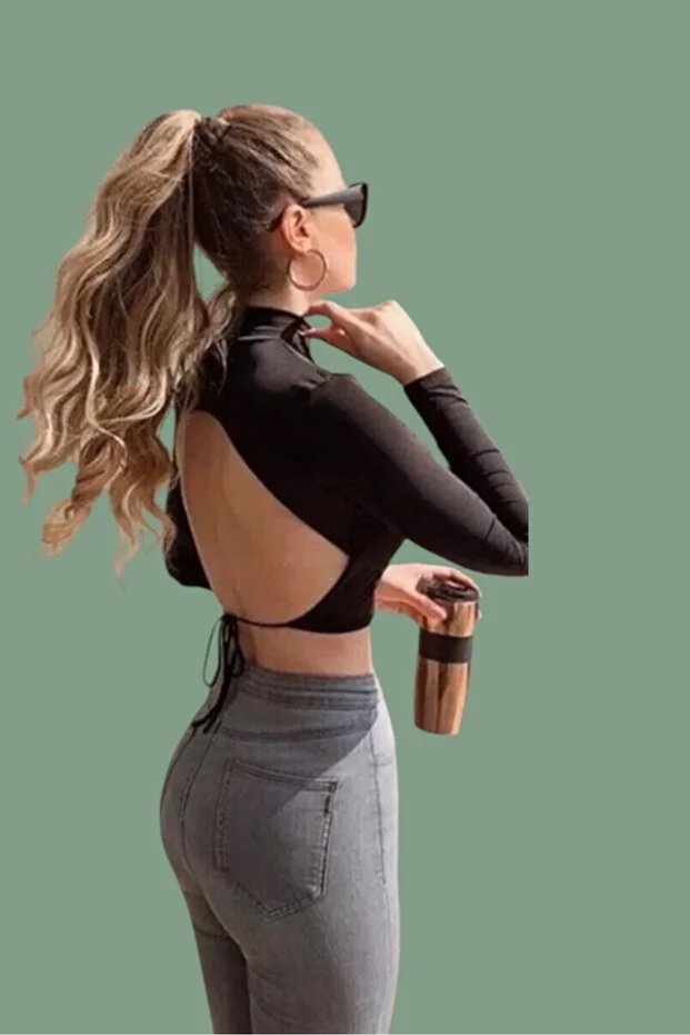 Street Fit Stretch Fabric High Waist Narrow Leg Cotton Gray Jeans