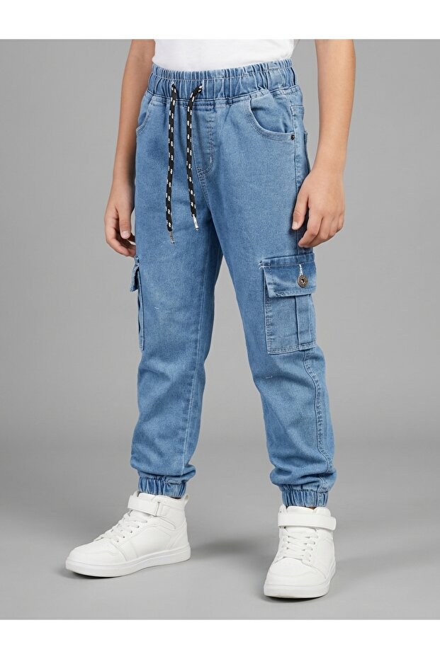 Boys' Elastic Waist Commando Jeans
