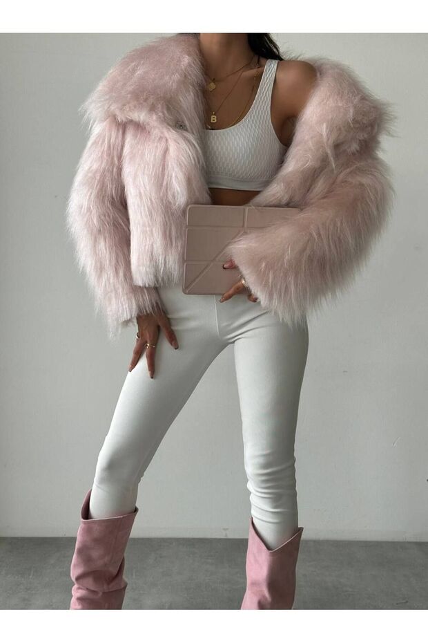 Sakallı Peluş Mont - 2