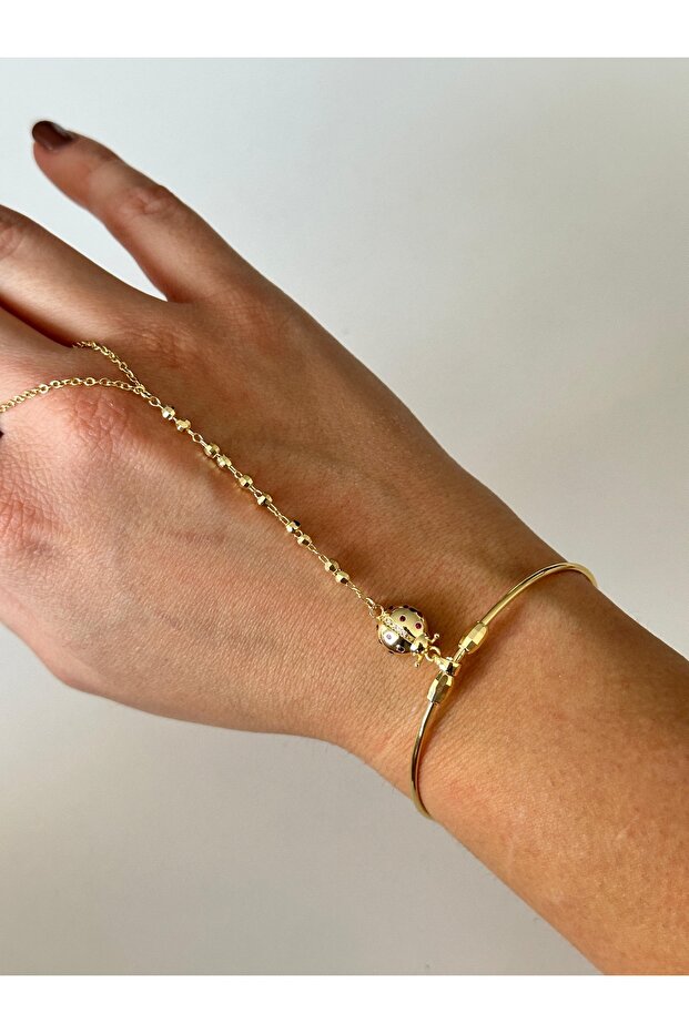 Steel Ladybug Shahmeran Bracelet