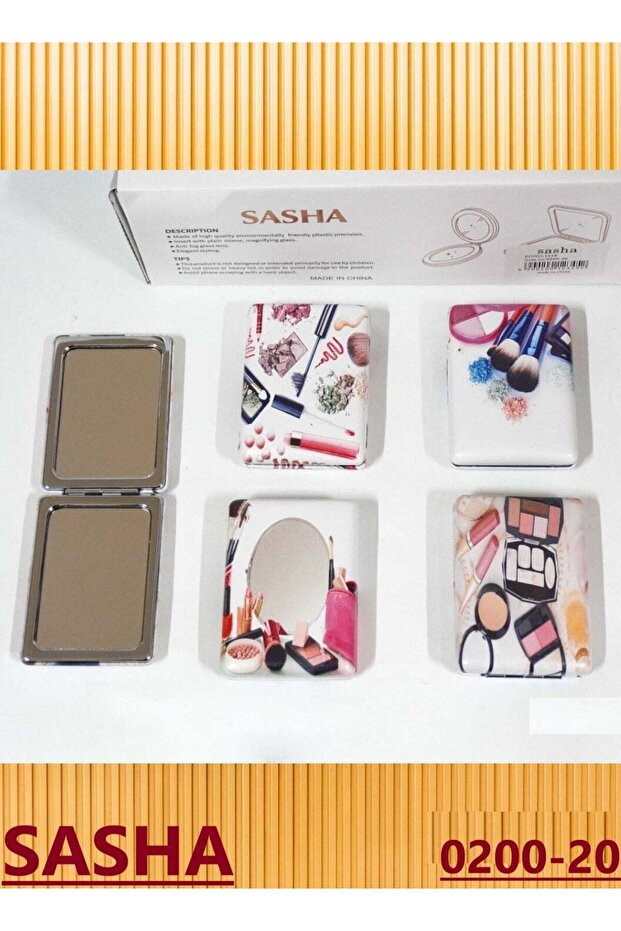 مرآة مكياج مستطيلة صغيرة - 1