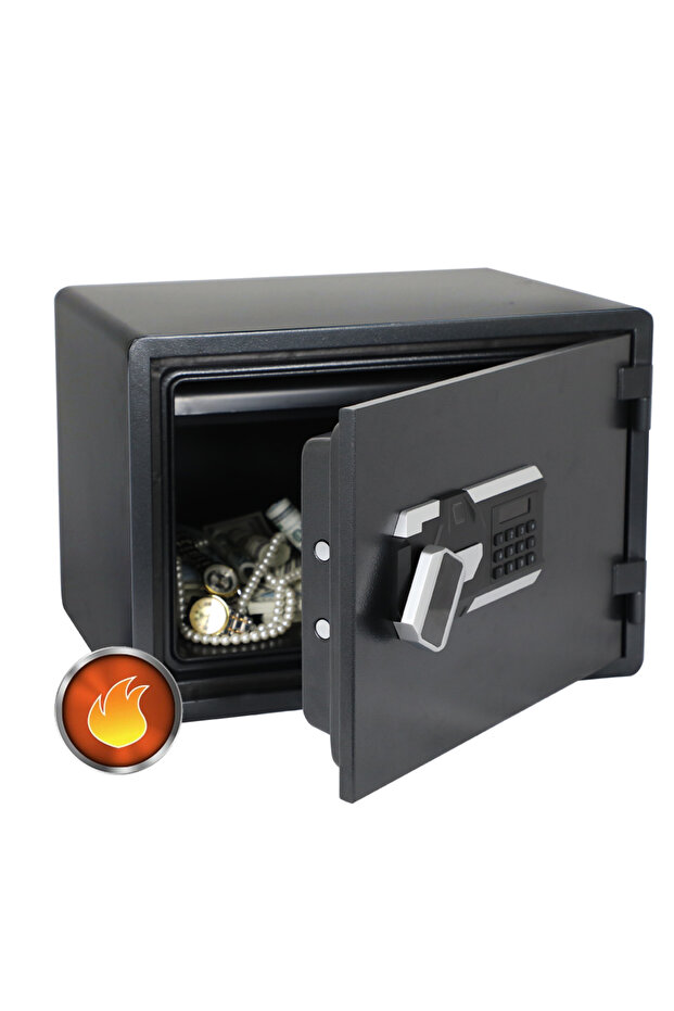 CE-LZ350FPE Fireproof with Digital Display Keypad and Fingerprint Lock, Secure Storage Box