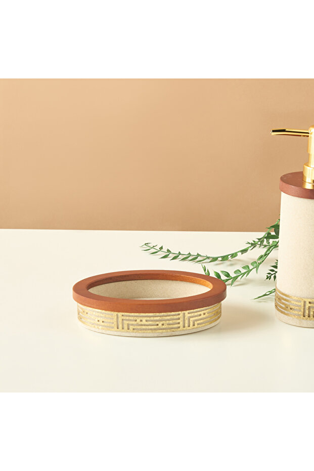 Gold Rim Soap Dish