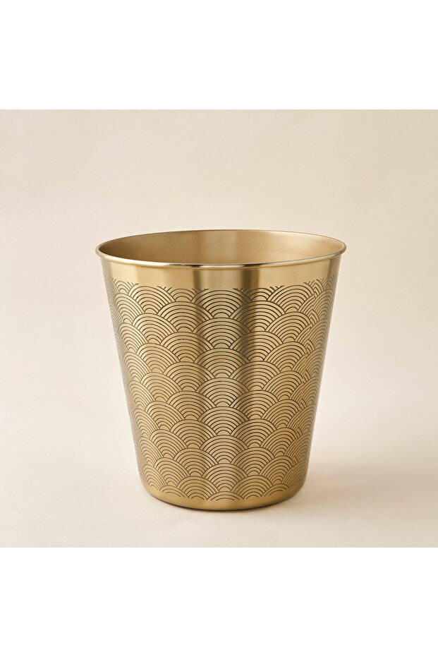 Geometric Textured Waste Bin