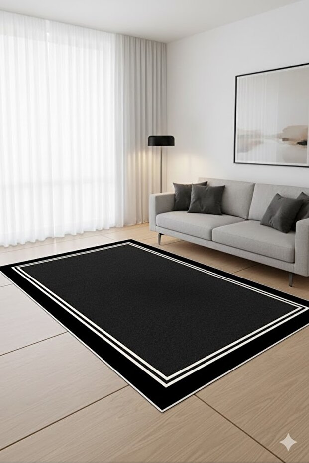 Modern Patterned Washable Digital Printed Sponge Runner Rug - 1