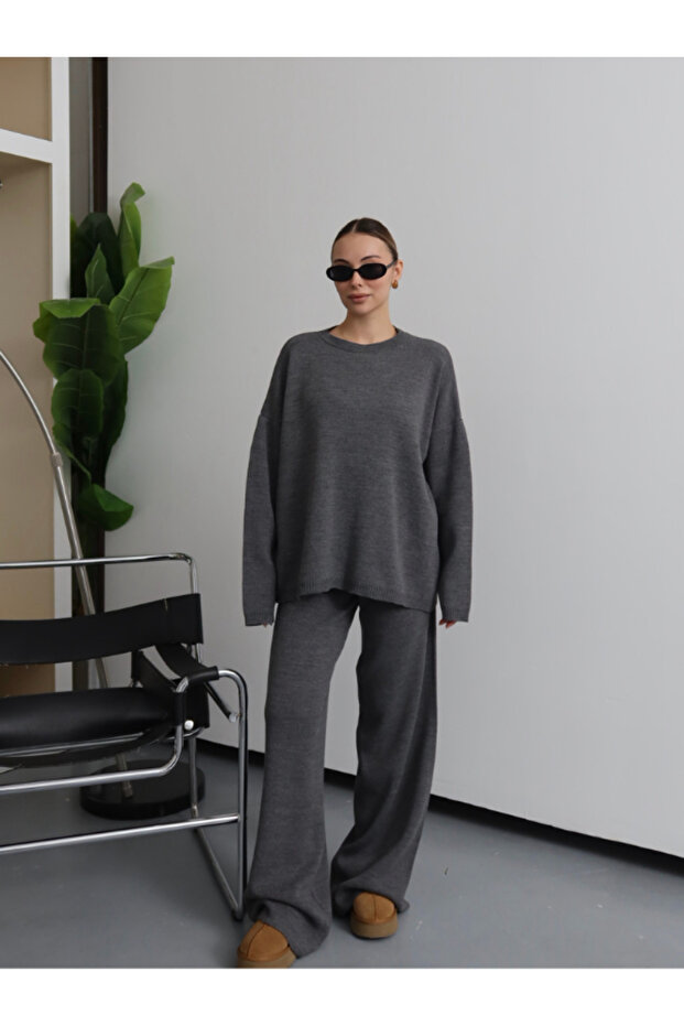 قصة فضفاضة طقم تريكو - 4