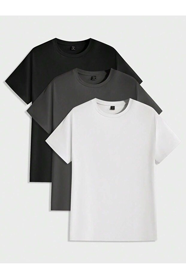 3-Pack Crew Neck Basic T-Shirt