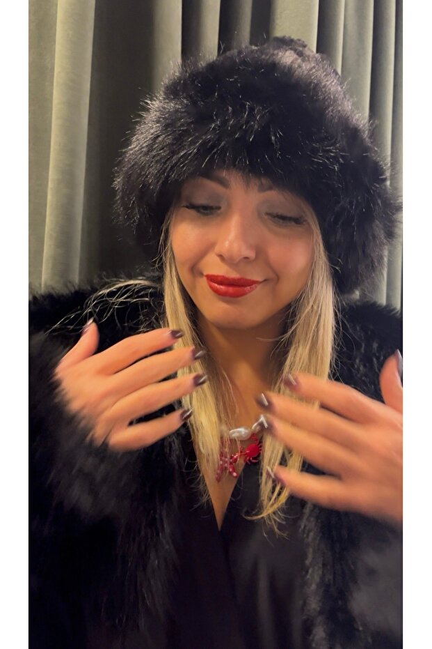 Black Fur Hat