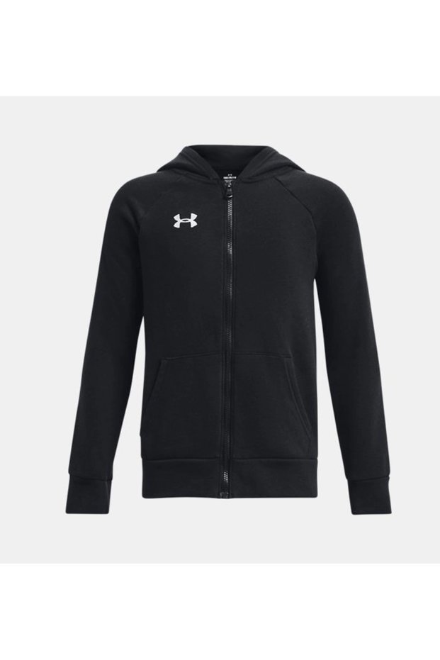 Ua rival fleece fz hoodie boys' cotton unbolstered jacket 1379794