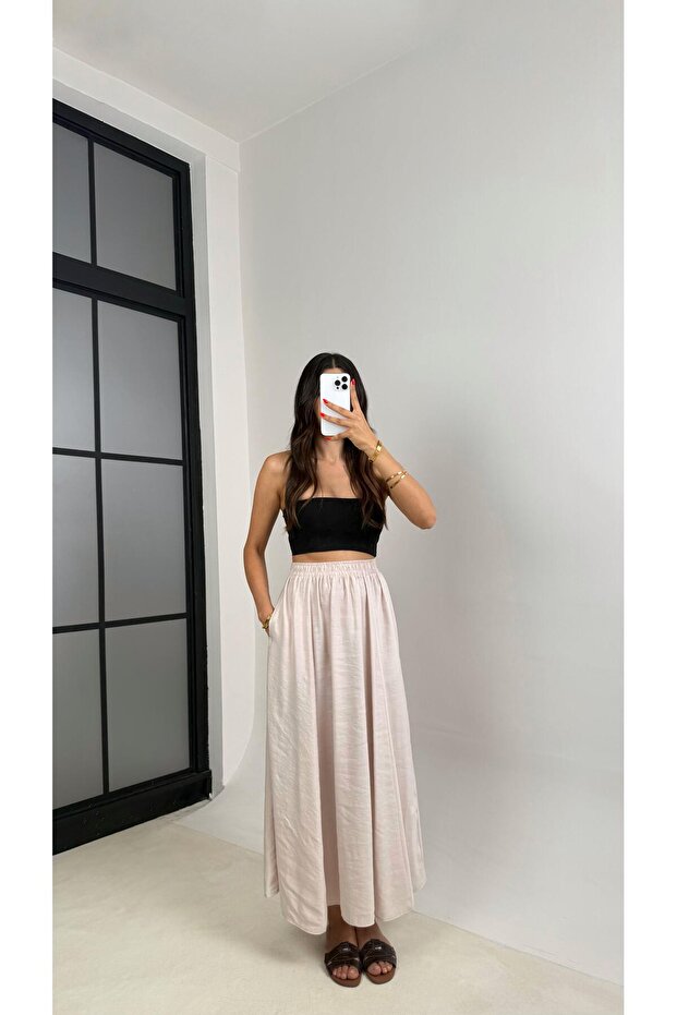 Taş Cep Detaylı Basic Etek GAUS-0045 - 2