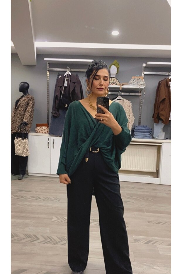 çapraz salaş bohem bluz - 3