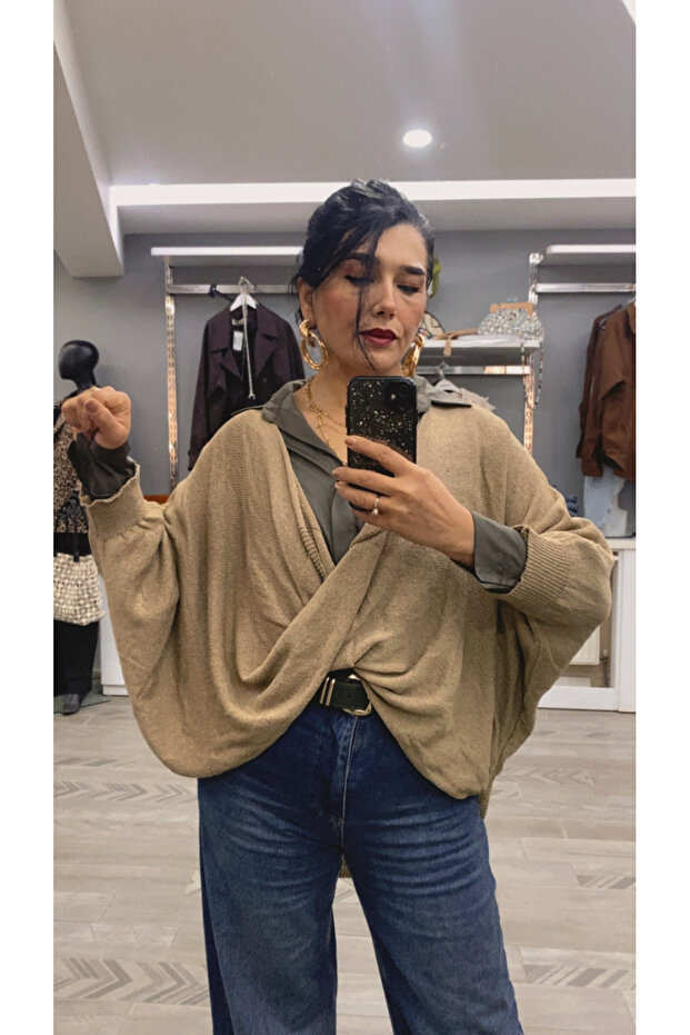 çapraz salaş bohem bluz - 4