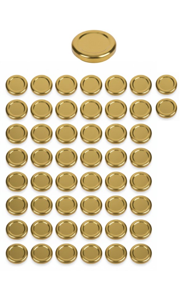50 Pieces Gold Jar Lid – 38mm (Compatible with 250 ml Jars)