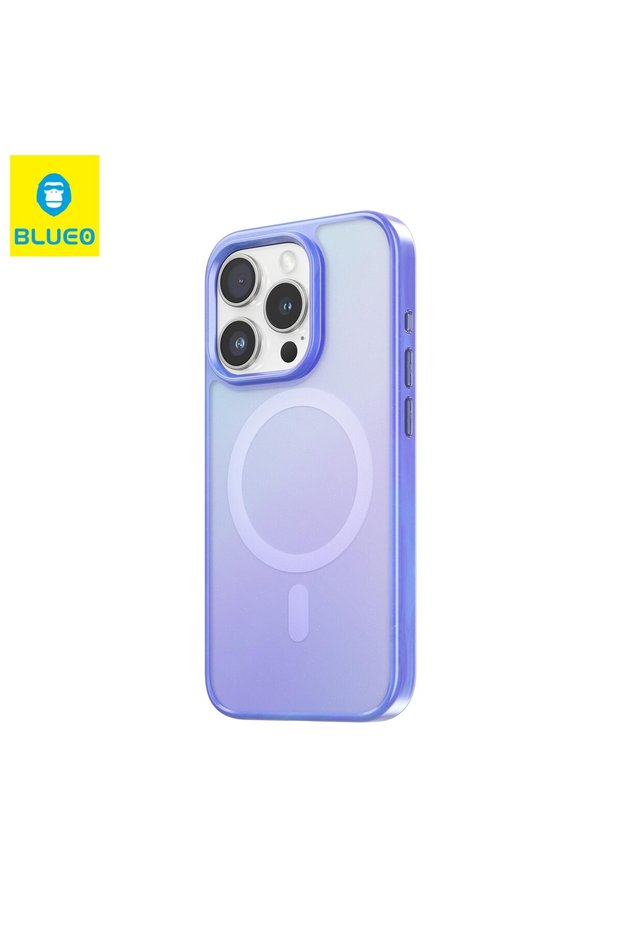 Mr. Gorilla iPhone 15 Pro Compatible Magsafe Supported Color Gradient Frosted Anti-Drop Soft Silicone Case