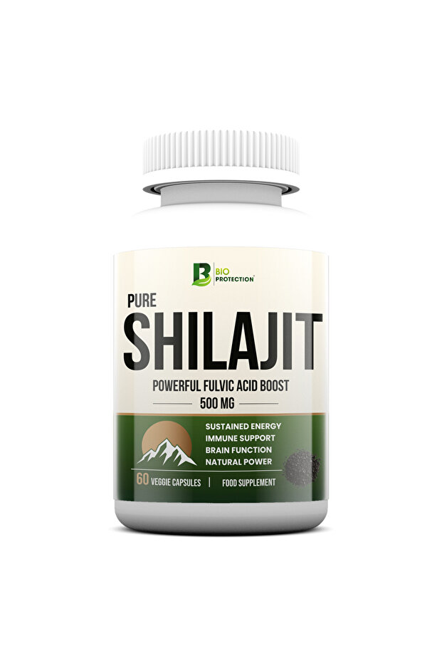 Pure Shilajit, 500 mg, 60 Veggie Capsules, Sustained Energy and Immune Support