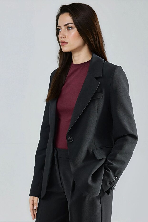 Slim Fit Blazer Jacket - 3