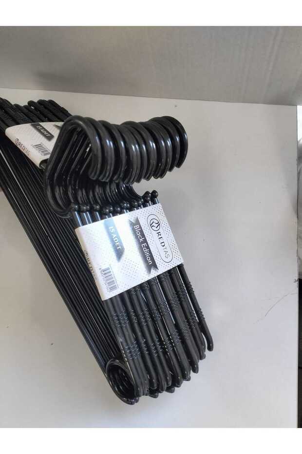 15 Pieces Luxury Black Hangers Wood Look Plastic a Quality Clothes Hanger