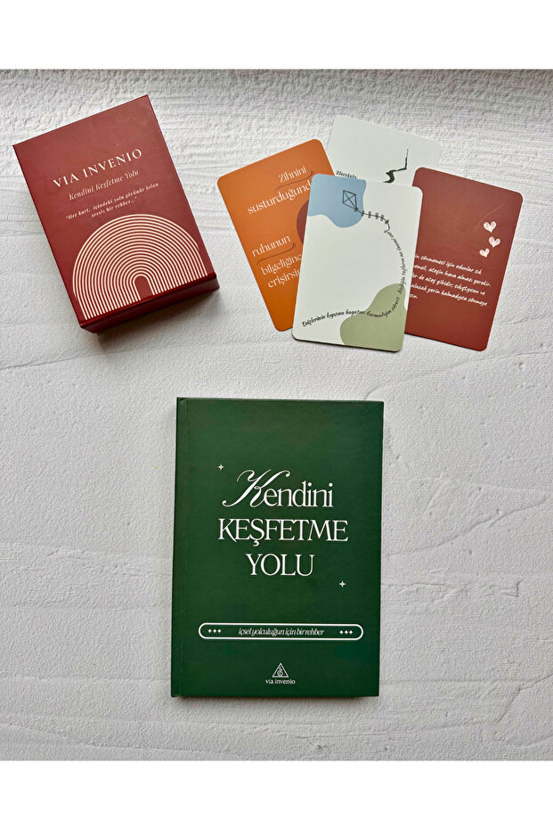 VIA INVENIO Kendini Keşfetme Yolu Defteri & Kart Destesi İkili Set
