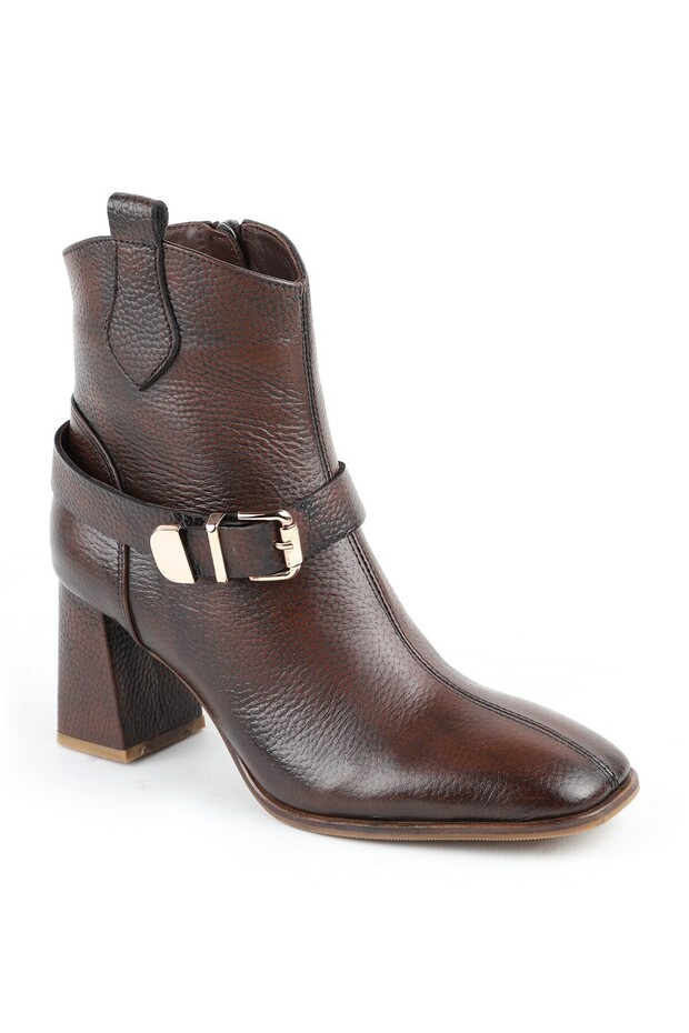 100% Genuine Leather Warm Lining Blunt Toe Western Women's Boots L031.26102854-25K