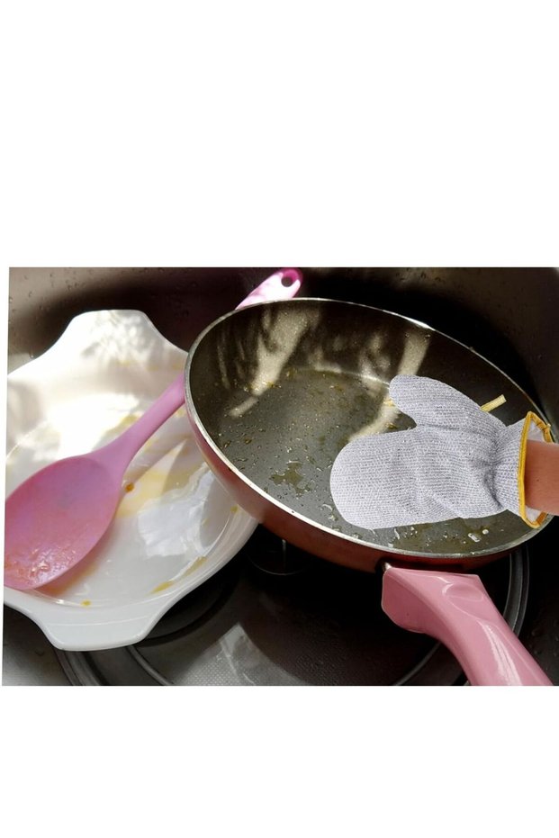 Dishwashing Gloves 2 Pieces Dishwashing Wire Gloves Anti-Scratch Steel Dishwashing Gloves