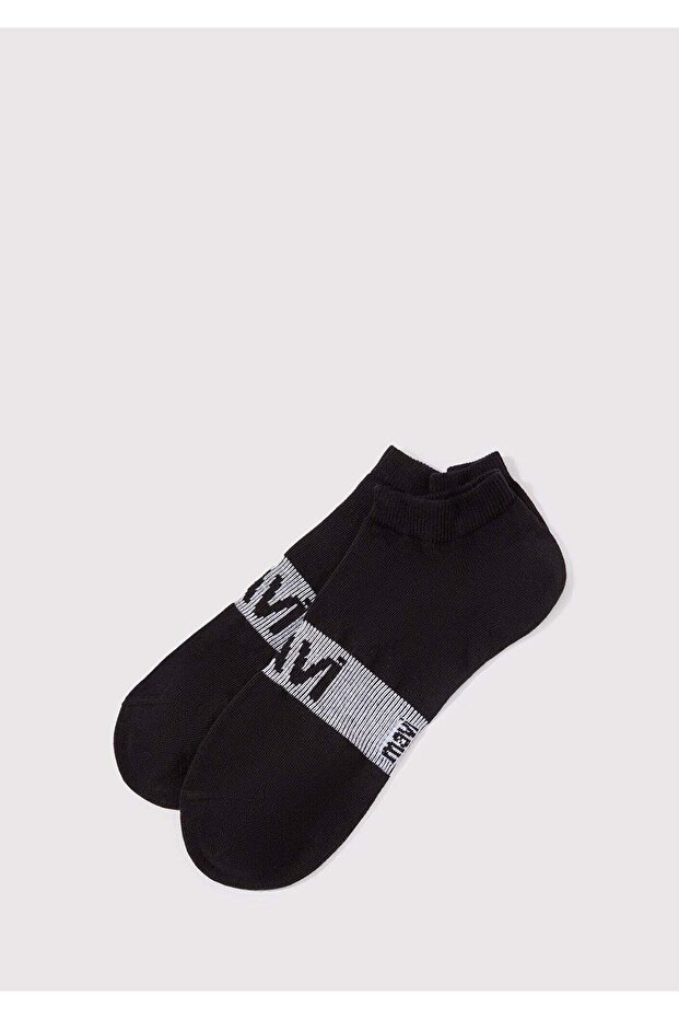 6'lı Logo Baskılı Patik Çorap - 2