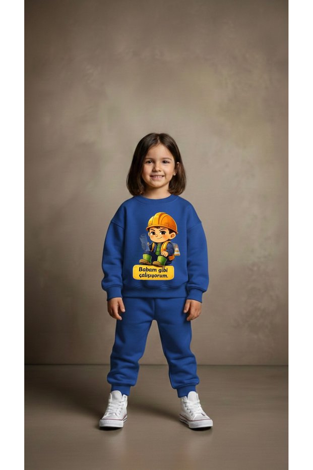 Team Sweatshirt Like My Dad Ba Printed Iz Boys Crew Neck3 4-5-6-7-8-9-10-11-12Years