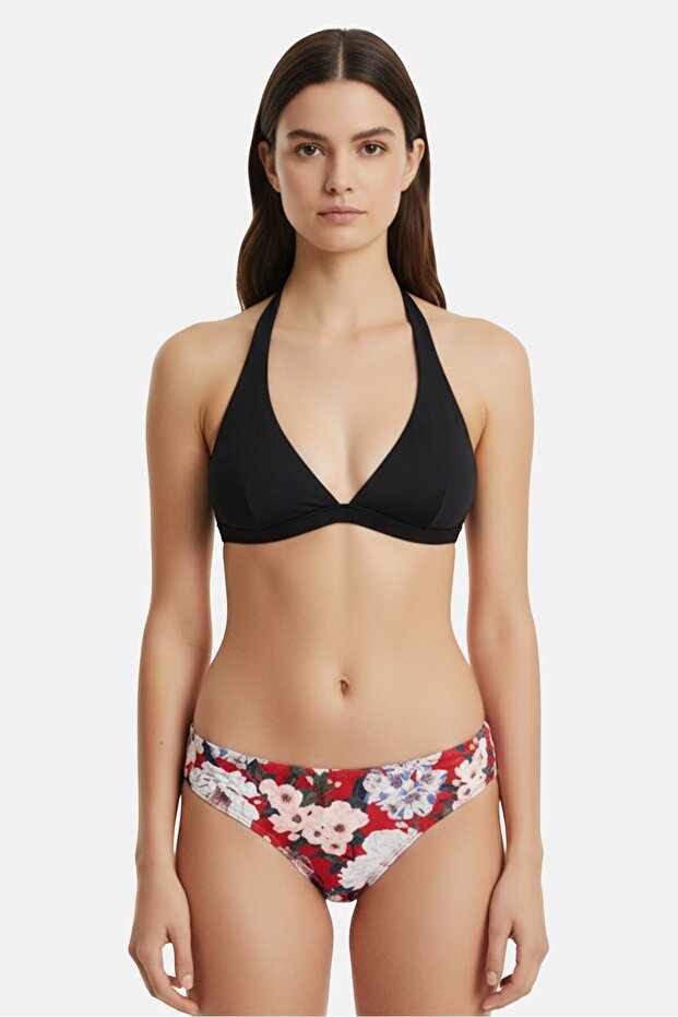 Women Floral Print Bikini Bottom, Multicolor