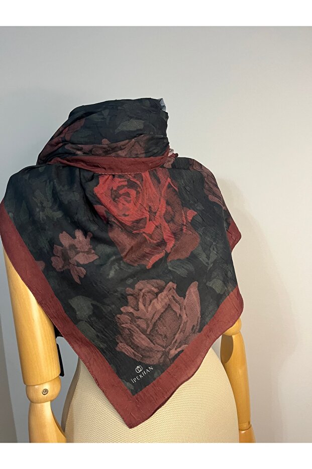 Winter Bloom Bambu Kraş Şal-İpekhan - 2