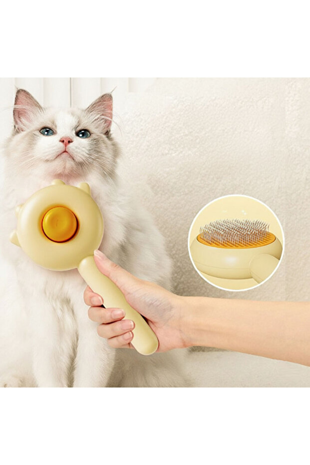 Paw Designed Automatic Cleaning Pet Brush - 1