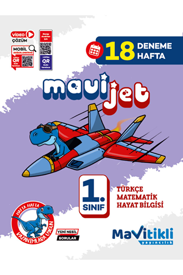MAVİTİKLİ YAYINCILIK 1.SINIF DENEME 18 HAFTA LIK MAVİJET -MAARİF MODELİNE GÖRE