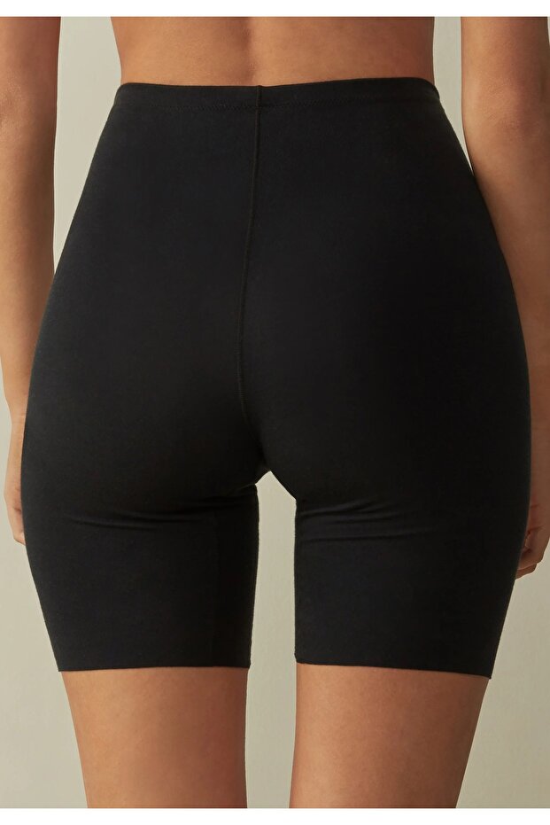 Siyah Lazer Kesim Boxer/Şort - 3