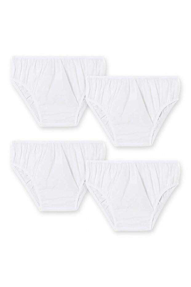 Women's luna disposable maternity medium 4-pack pregnancy panties - white