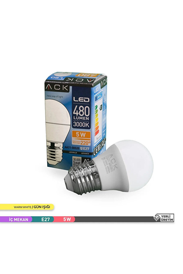 TOP AMPUL 5W 3000K E27 - 2