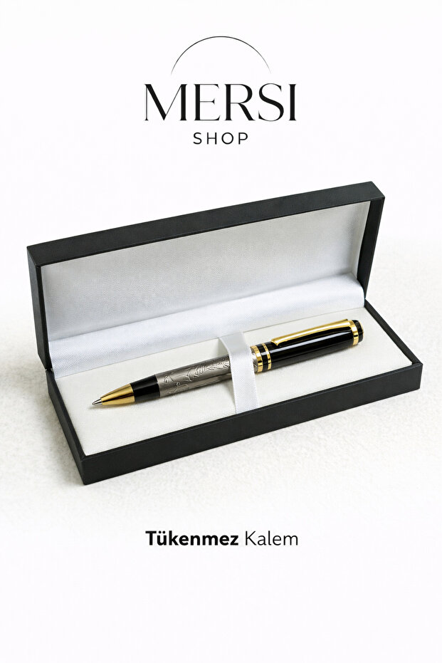 Ataturk Printed Special Boxed Ballpoint Pen 14 cm Gift